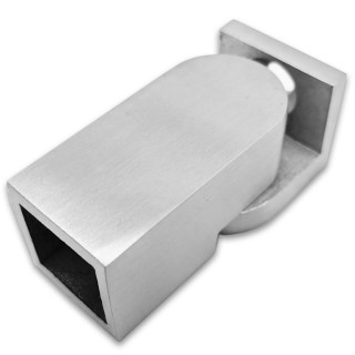 Крепление FDC-51 трубы 15х15 к стене 0°-180°, нержавейка/матовый