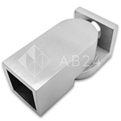 Крепление FDC-51 трубы 15х15 к стене 0°-180°, нержавейка/матовый