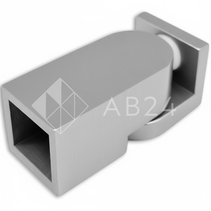 Крепление FDC-51 трубы 15х15 к стене 0°-180°, нержавейка/матовый