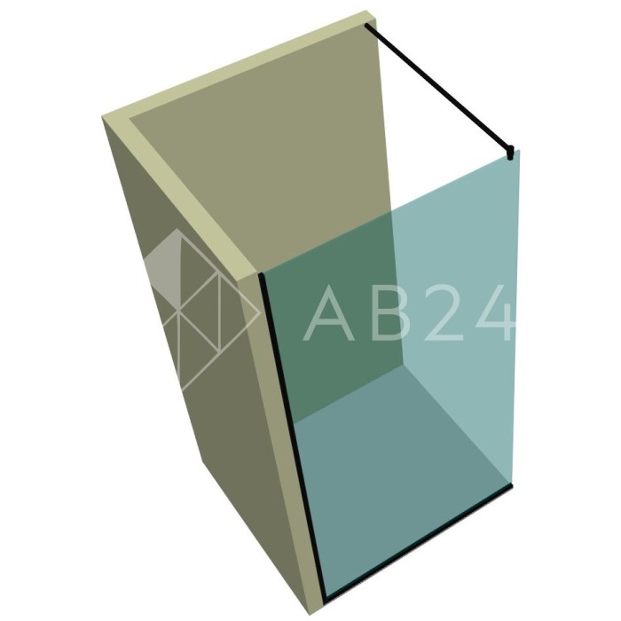 Душевая перегородка DK-501P в опорном профиле