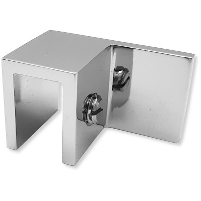 Дверной стопор FDA-06R, 90° к стеклу правый, латунь/хром