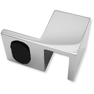 Дверной стопор FDA-06R, 90° к стеклу правый, латунь/хром