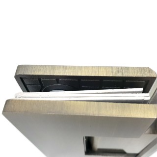 Петля Альфа α FDP-14 стекло-стекло 135°, нержавейка/бронза