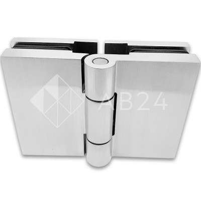 Петля Майя FDP-171 стекло-стекло 180°, латунь/матовый