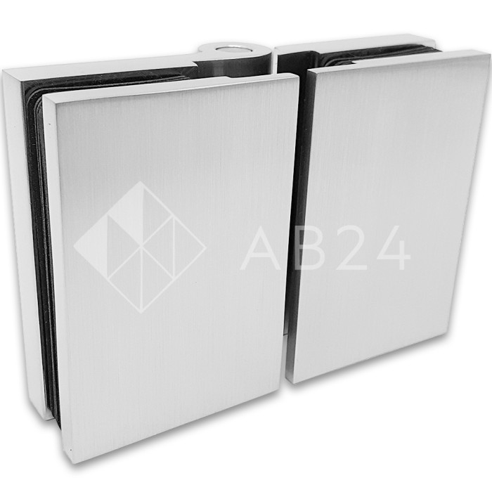 Петля Майя FDP-171 стекло-стекло 180°, латунь/матовый