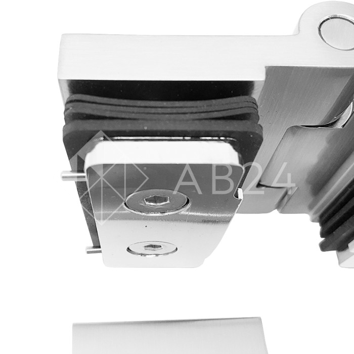 Петля Майя FDP-171 стекло-стекло 180°, латунь/матовый