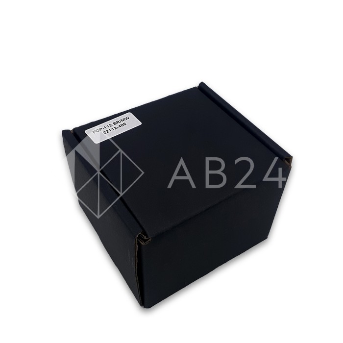 Петля Европа FDP-112 стена-стекло 90° с крышками, латунь/белый