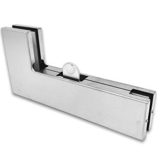 Фитинг угловой, FKF-29 соединительный со стопором, нержавейка/матовый