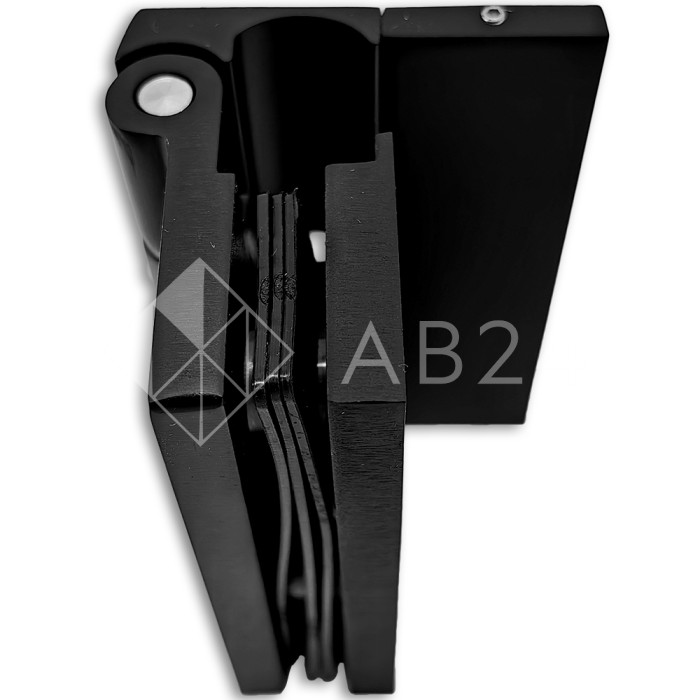 Петля Гера FDP-120 стена-стекло, открывание 90°, цинк/черный