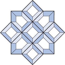 Бевелс AV109 фрамужный (9 элементов) 161 х 161 мм
