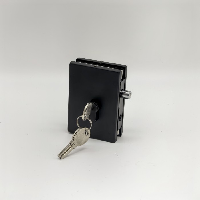 Защелка FKZ-42 с ответной частью в стену, нержавейка/черный