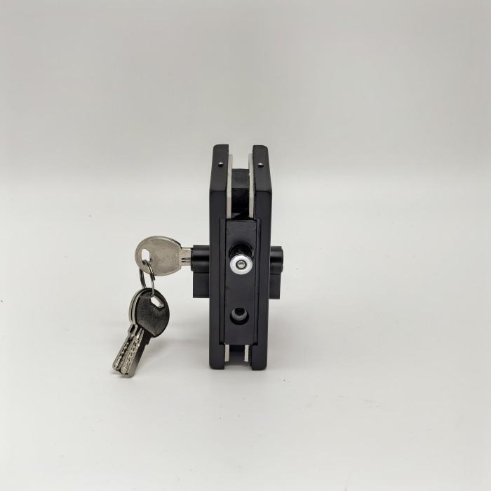 Защелка FKZ-42 с ответной частью в стену, нержавейка/черный