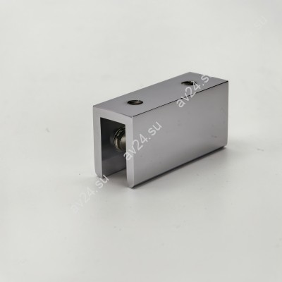 Коннектор FDK-54 верхний стекло-стекло Орион 180°, латунь/хром