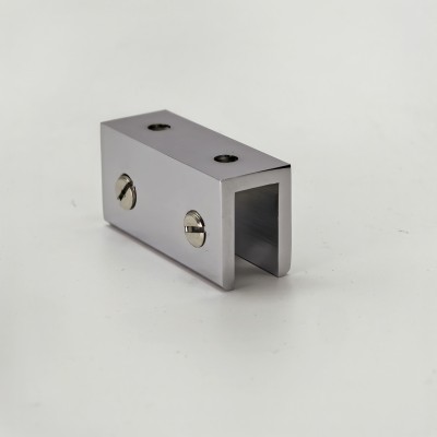 Коннектор FDK-54 верхний стекло-стекло Орион 180°, латунь/хром