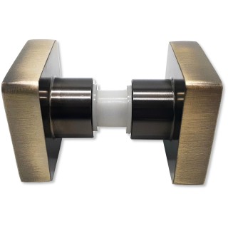 Ручка кноб FDR-30 квадратная, нержавейка/бронза