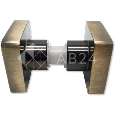 Ручка кноб FDR-30 квадратная, нержавейка/бронза