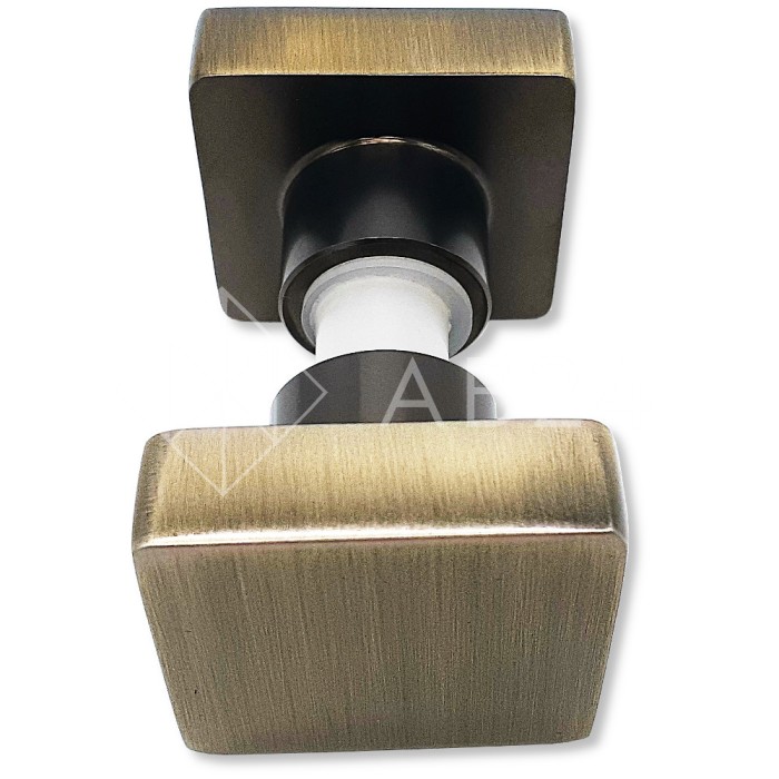 Ручка кноб FDR-30 квадратная, нержавейка/бронза