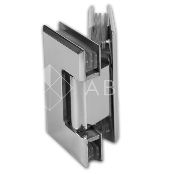 Петля для стекла 8 мм Бета β FDP-24E стекло-стекло 135°, нержавейка/полированный