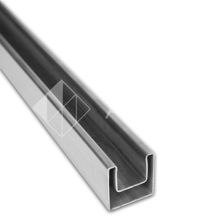 Поручень FOP-100, 40х40х1.5 длина 6 м, нержавейка/матовый