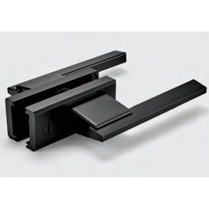 Дверь алюминиевая межкомнатная 800х2000 правая открывание наружу, стекло матовое FMD-8R-2 AL/Bl-Sn Черная