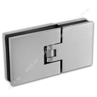 Петля Аврора FDP-181-DEF с дефектом стекло-стекло 180° с крышками, латунь/матовый