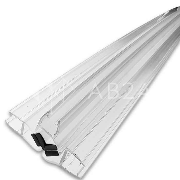 Уплотнитель Т-образный магнитный ПРЕМИУМ, прозрачный с белым магнитом, 3 м FDPP-527.10