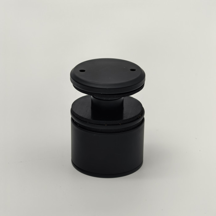 Точечное крепление FKK-50, Ø42 мм с регулировкой в 3 плоскостях 34-38мм, для стекла 6-17мм, нержавеющая сталь/черный