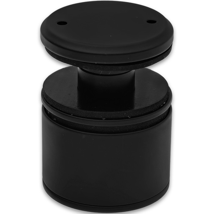 Точечное крепление FKK-50, Ø42 мм с регулировкой в 3 плоскостях 34-38мм, для стекла 6-17мм, нержавеющая сталь/черный