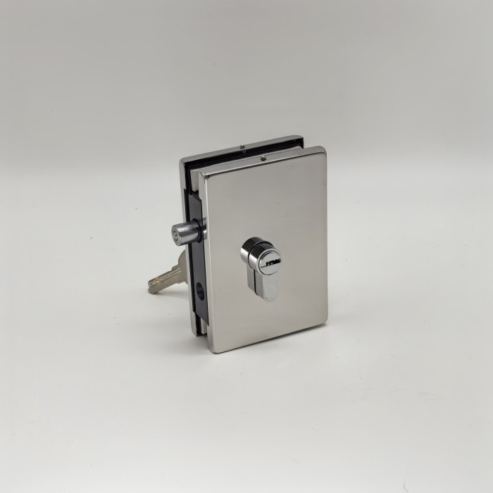 Защелка FKZ-42 с ответной частью в стену, нержавейка/полированный