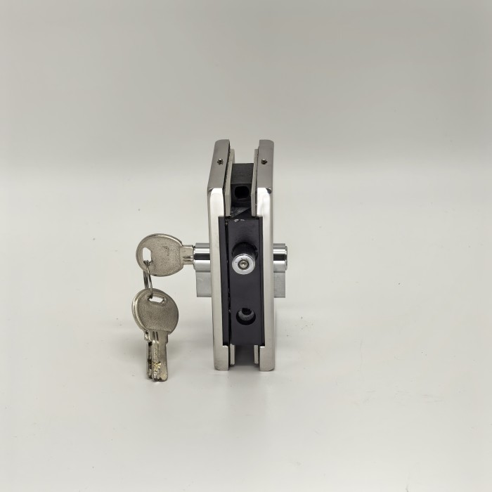 Защелка FKZ-42 с ответной частью в стену, нержавейка/полированный