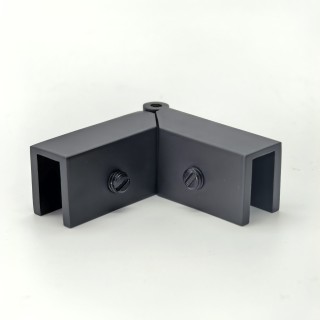 Коннектор FDK-53 верхний стекло-стекло Орион регулируемый, латунь/черный