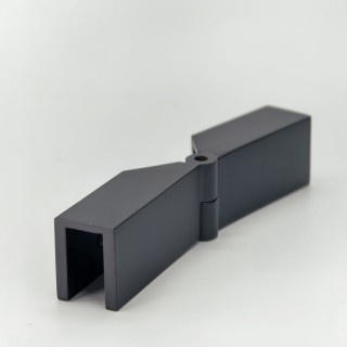 Коннектор FDK-53 верхний стекло-стекло Орион регулируемый, латунь/черный