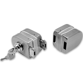 Замок FKZ-32 зажимной ключ/ключ, нержавейка/матовый