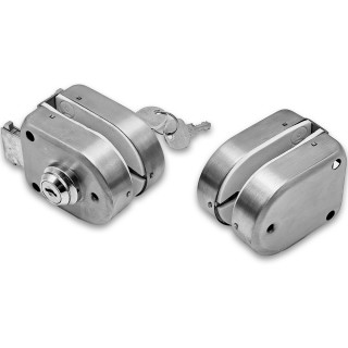 Замок FKZ-32 зажимной ключ/ключ, нержавейка/матовый