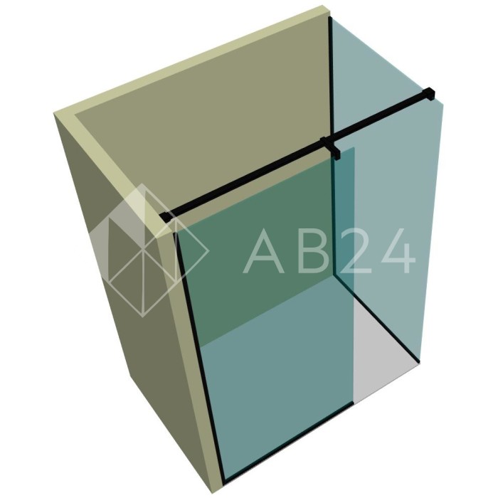 Душевая перегородка DK-502P в опорном профиле