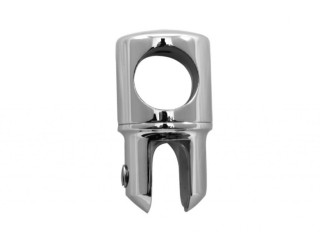 Держатель стекла FDC-11 трубы 19 сквозной 0°-360°, латунь/хром