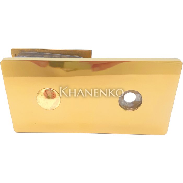 Коннектор Бета β стена-стекло 180˚ с пластиной цвет Золото FDK-25 SUS304/TP
