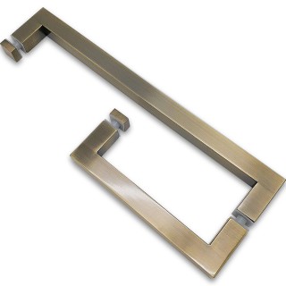 Ручка скоба FDR-72, 25x25x200x400х1.0 мм, нержавейка/бронза