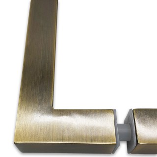 Ручка скоба FDR-72, 25x25x200x400х1.0 мм, нержавейка/бронза