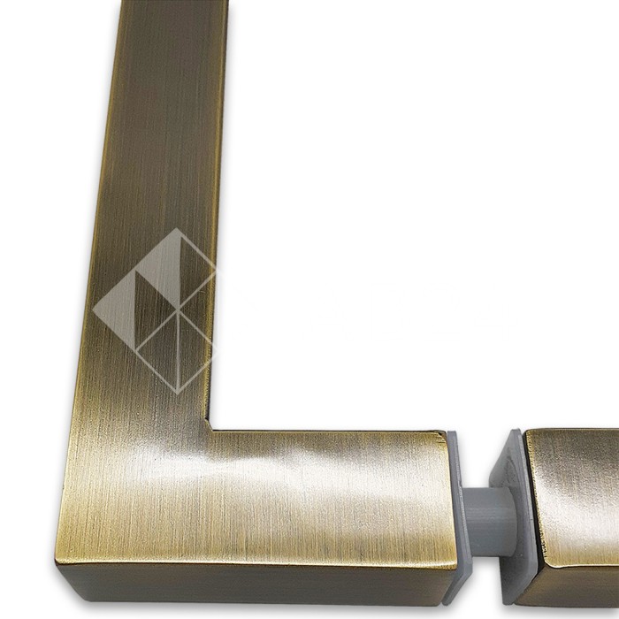 Ручка скоба FDR-72, 25x25x200x400х1.0 мм, нержавейка/бронза