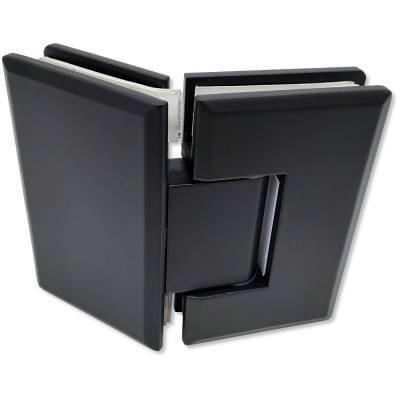 Петля для стекла 8 мм Бета β FDP-24E стекло-стекло 135°, нержавейка/черный