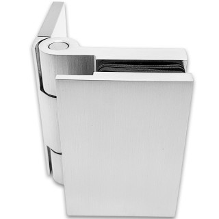 Петля Майя FDP-172 стена-стекло, открывание 90° внутрь, латунь/матовый