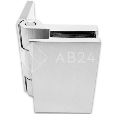 Петля Майя FDP-172 стена-стекло, открывание 90° внутрь, латунь/матовый