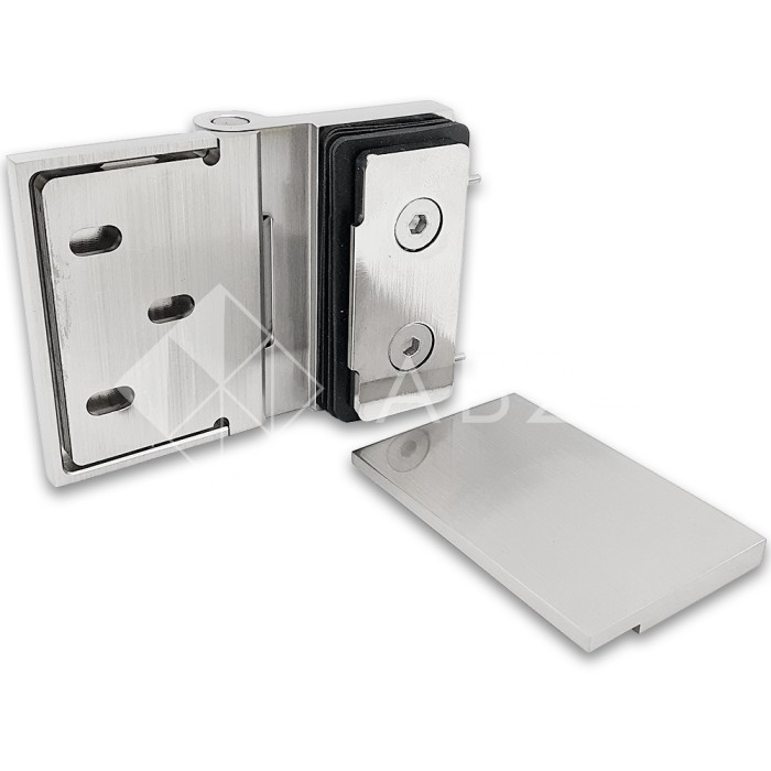 Петля Майя FDP-172 стена-стекло, открывание 90° внутрь, латунь/матовый