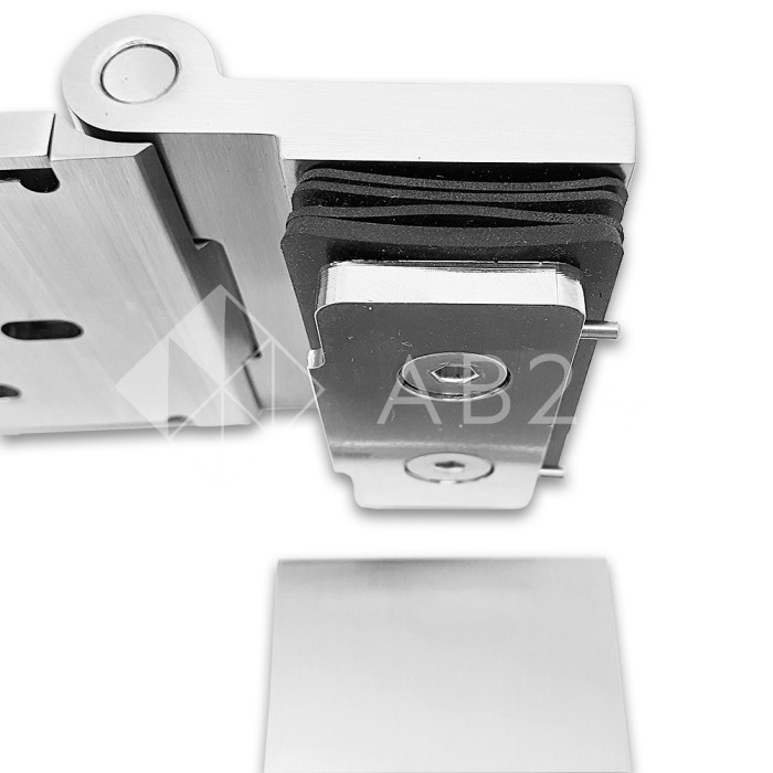 Петля Майя FDP-172 стена-стекло, открывание 90° внутрь, латунь/матовый