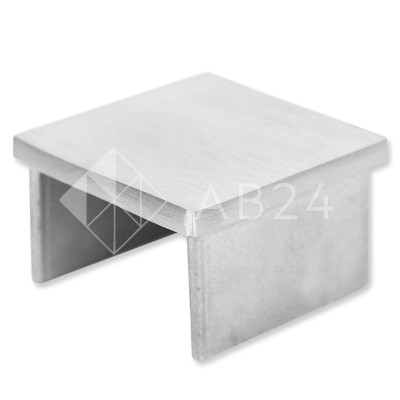 Заглушка FOP-101 для поручня на стекло 40х40, нержавейка/матовый