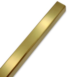 Труба FDT-552, 15х15х1.5 мм 2 м, нержавейка/брашированное золото