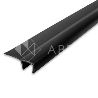 Уплотнитель узкопрофильный ПРЕМИУМ F-образный черный 2.5 м, ус 16 мм. под стекло 8 мм FDPP-717.8