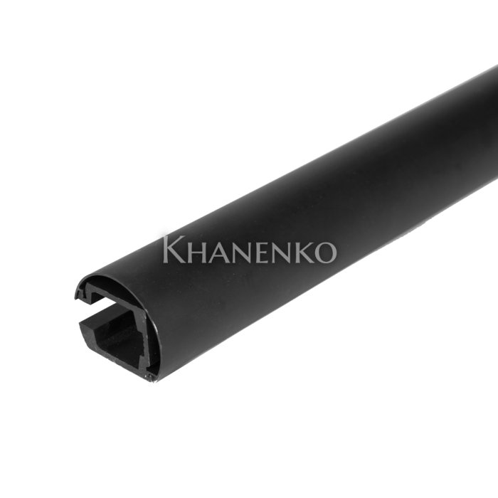 Трек FDS-111.3-DEF с дефектом для раздвижной системы FDS-11 с крышкой, длина 3 м, алюминий/черный