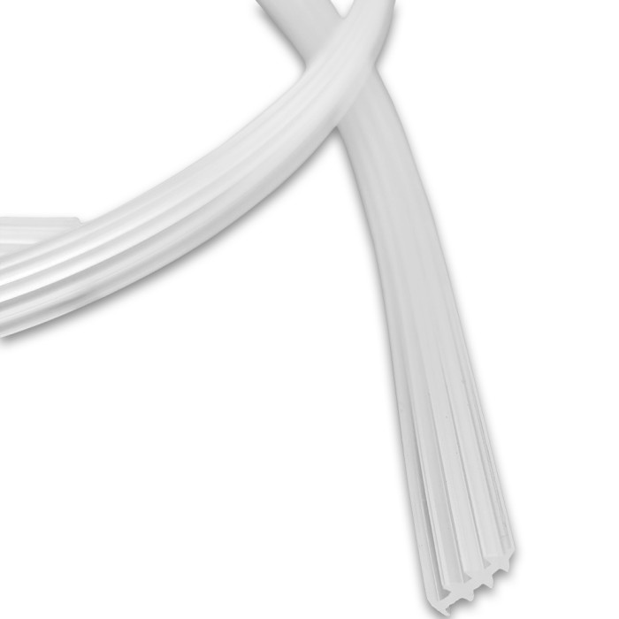 Уплотнитель-вставка FDPP-31.1 в П-профиль толщиной 2 мм, длина 1 м, прозрачный